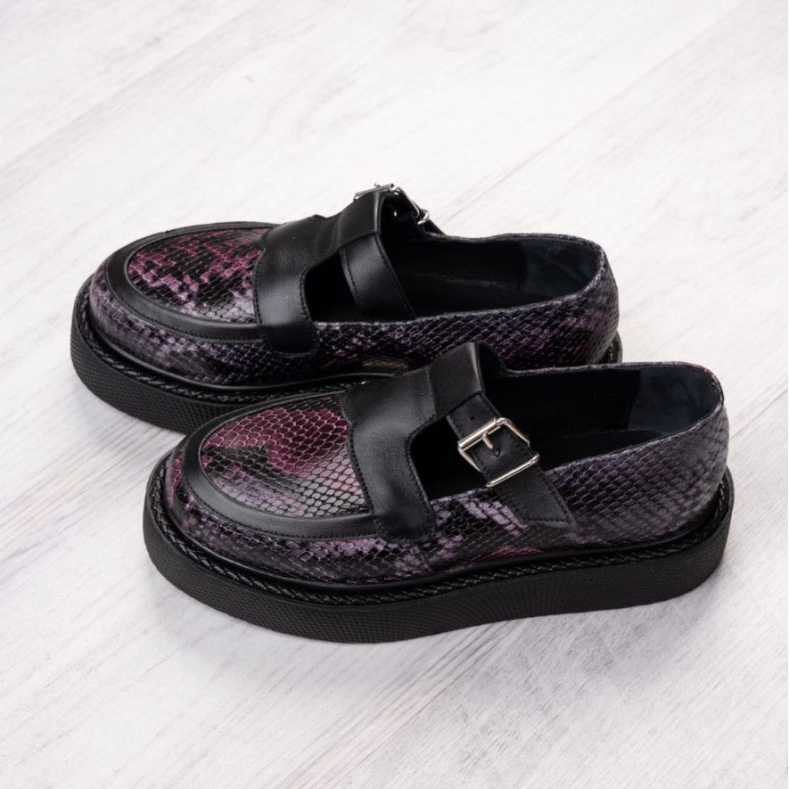     Pantofi - Celine - Purple Snake 